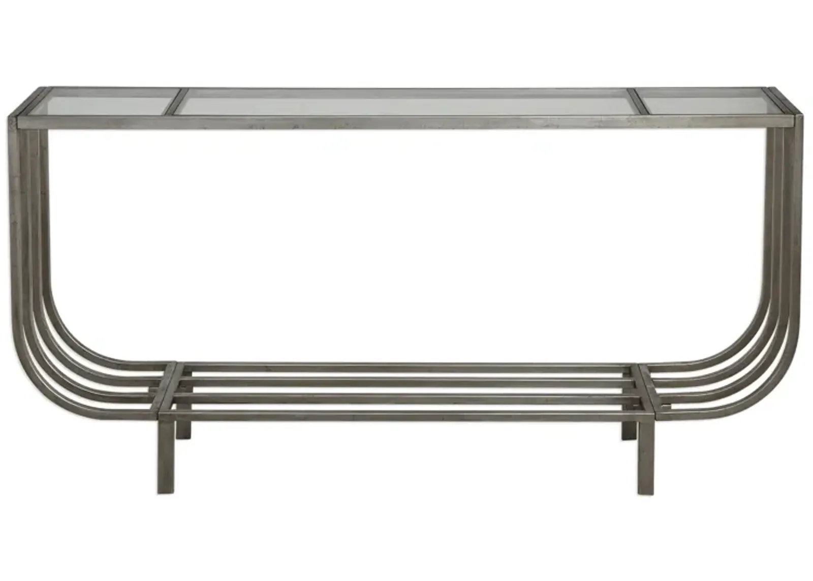 Arlice Bright Silver Console Table