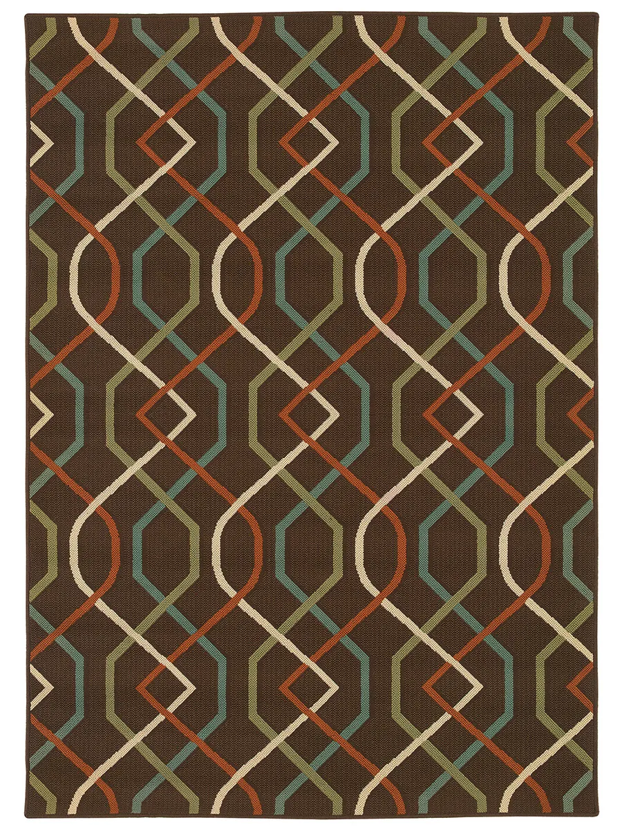 Montego 6'7" x 9'6" Brown Rug