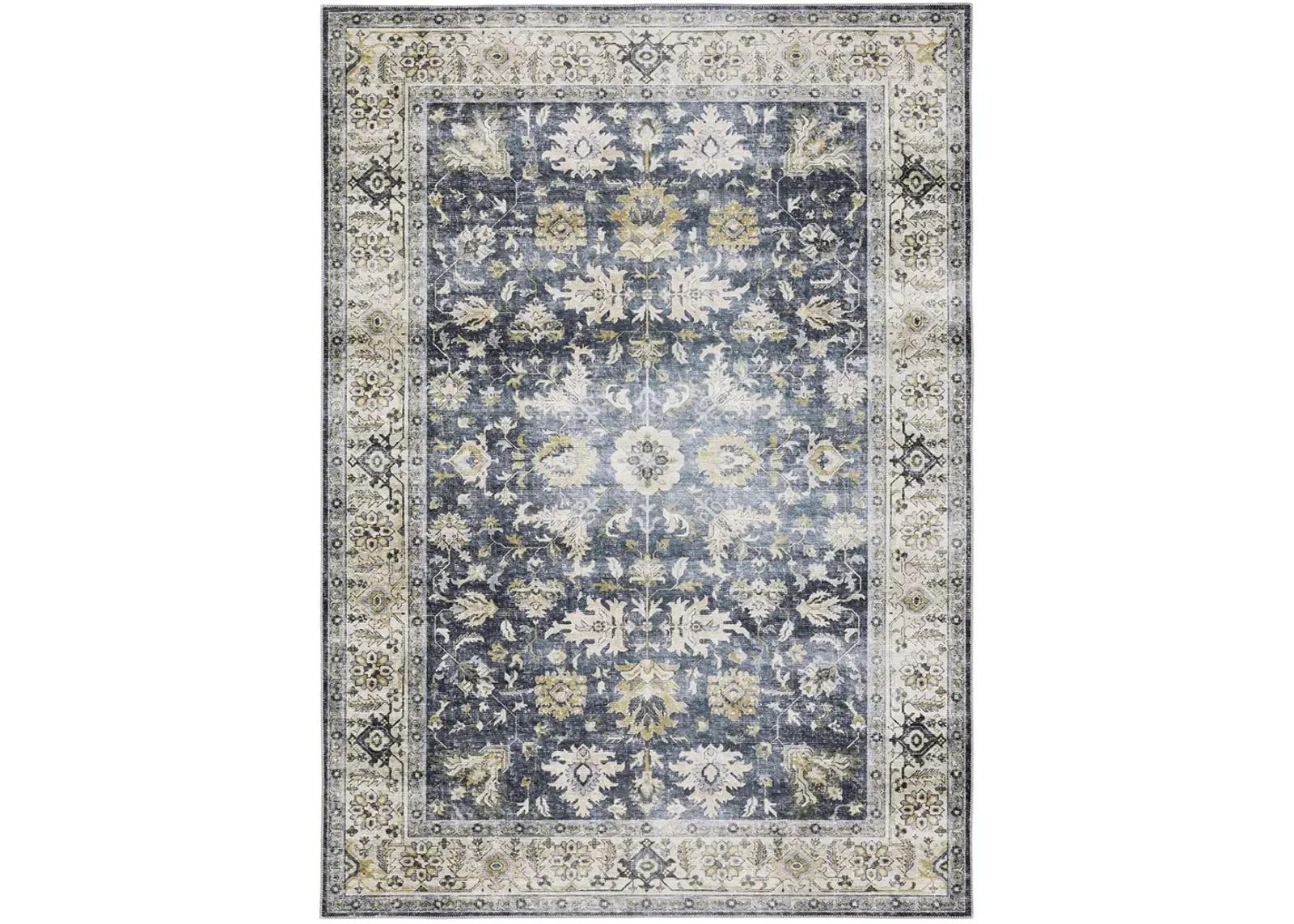 Charleston 5' x 7' Blue Rug