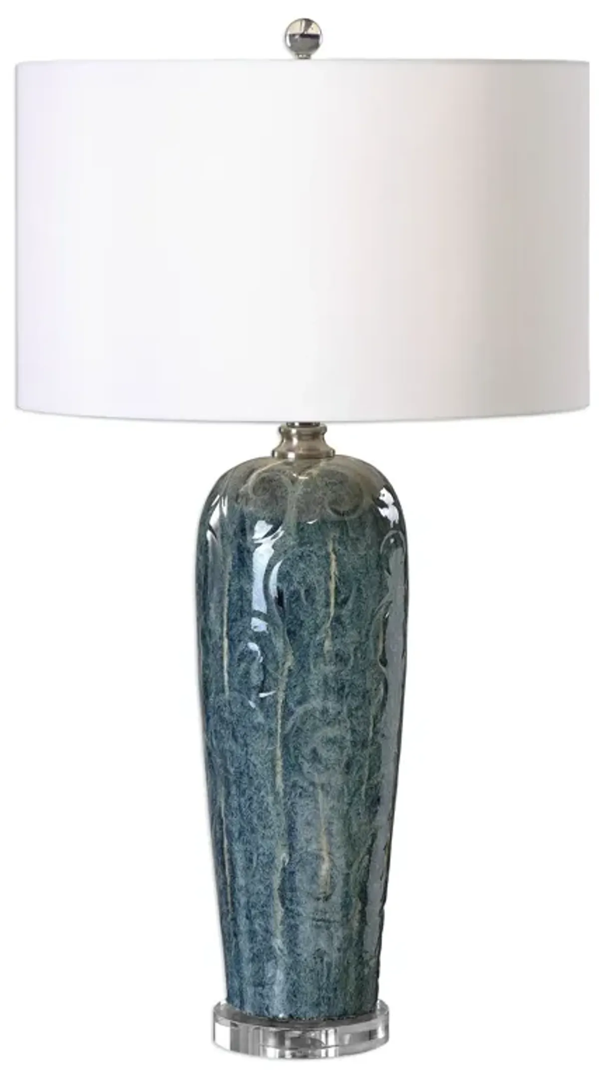 Uttermost Maira Blue Ceramic Table Lamp