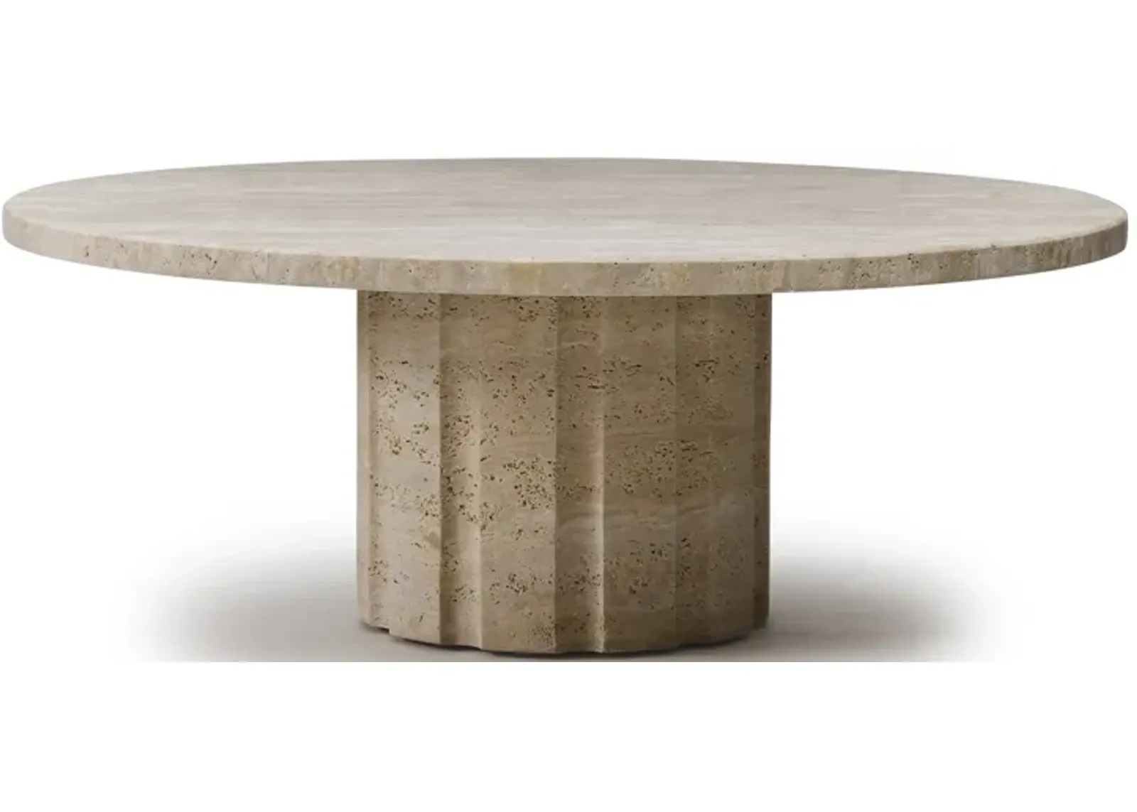 Amerigo Cocktail Table - Travertine