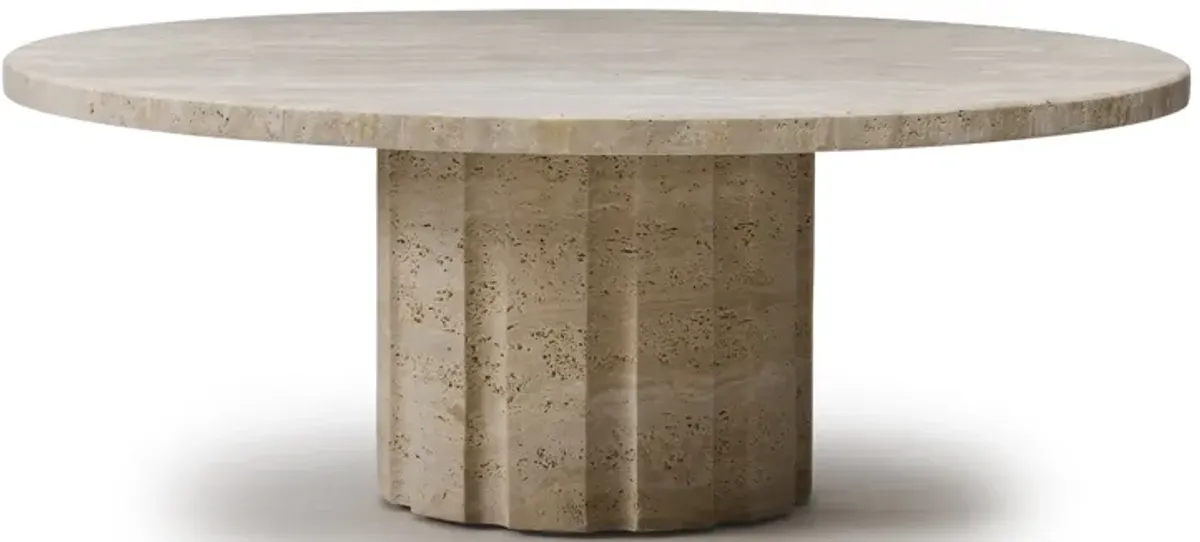 Amerigo Cocktail Table - Travertine