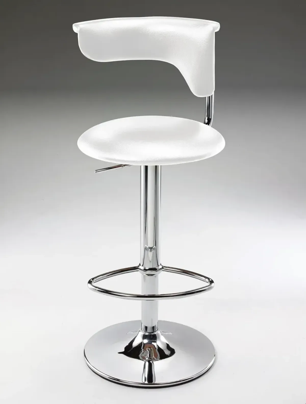 BAR STOOL, ADJ HIGH, White