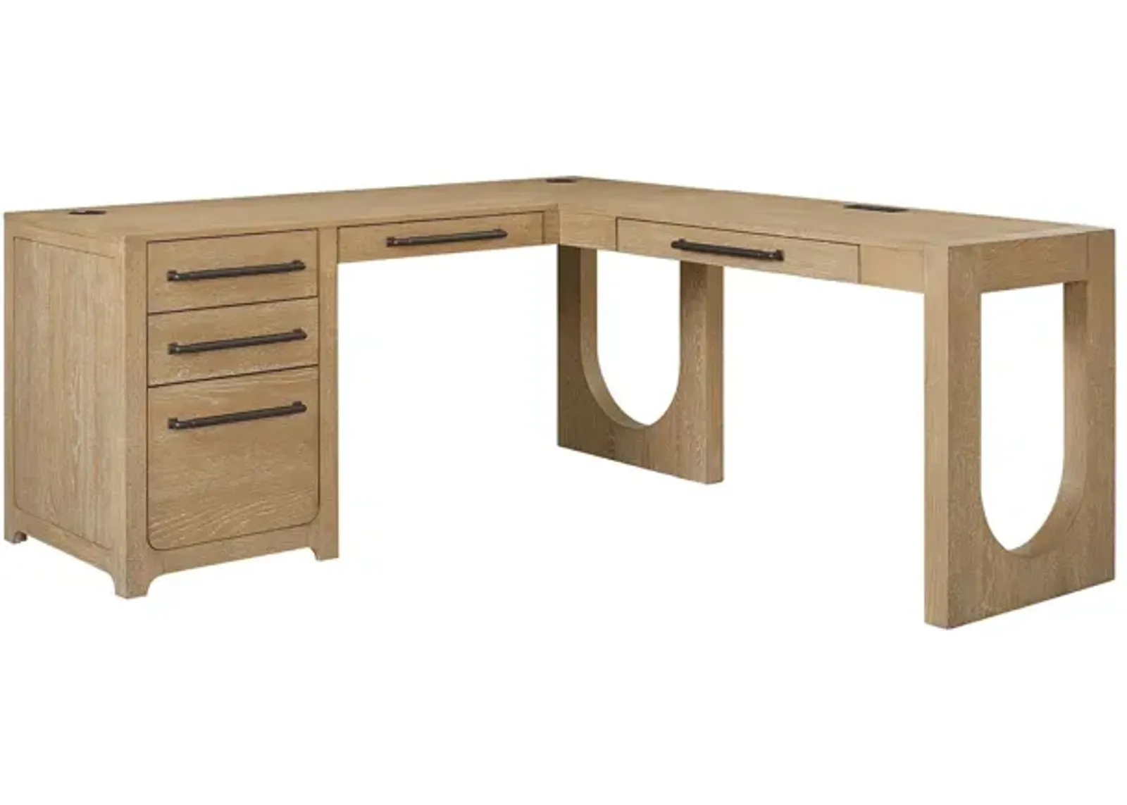 Canyon Drive L-shape Pedestal Desk