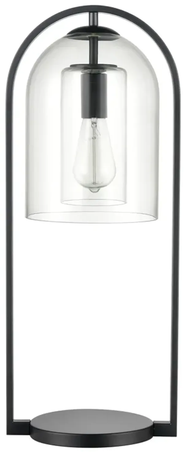 Bell Jar Black Table Lamp