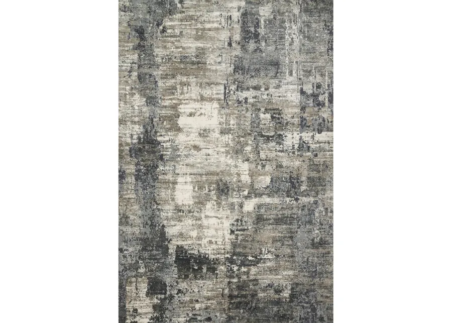 Cascade CAS03 Ivory/Charcoal 6'7" x 9'2" Rug