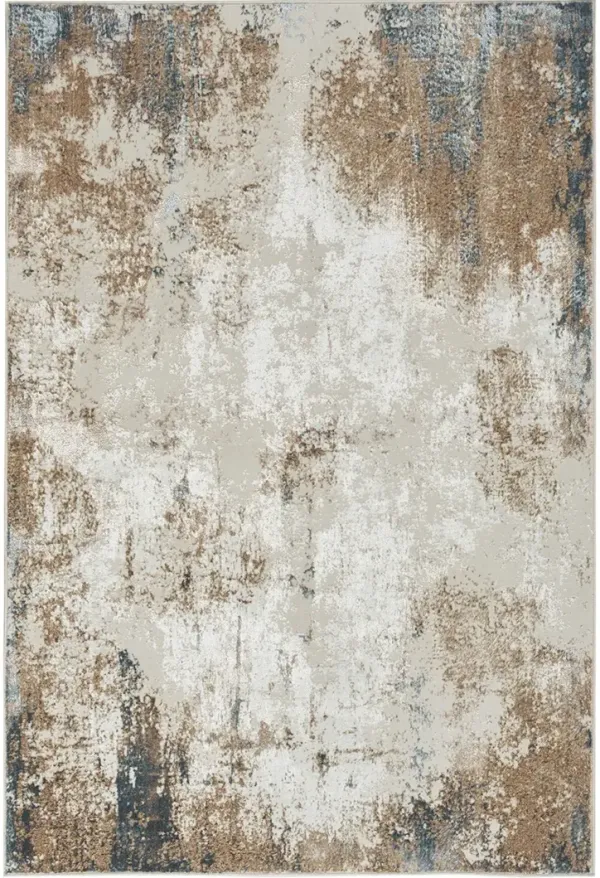 Glitz GLZ06 Taupe/Multicolor 3'11" x 5'11" Rug
