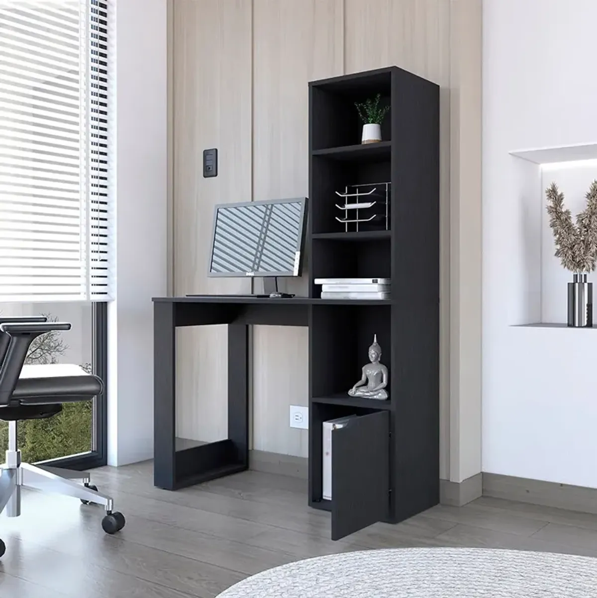 Office Desk Aragon, Office, Black