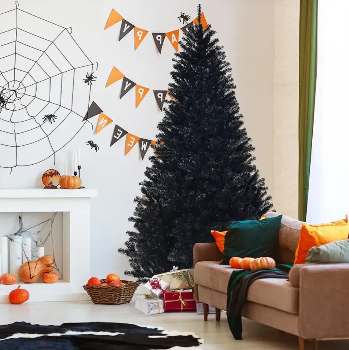 Hinged Artificial Halloween Christmas Tree