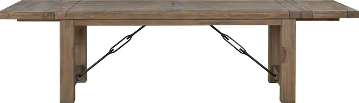 Autumn Solid Wood Extending Dining Table in Flink Oak