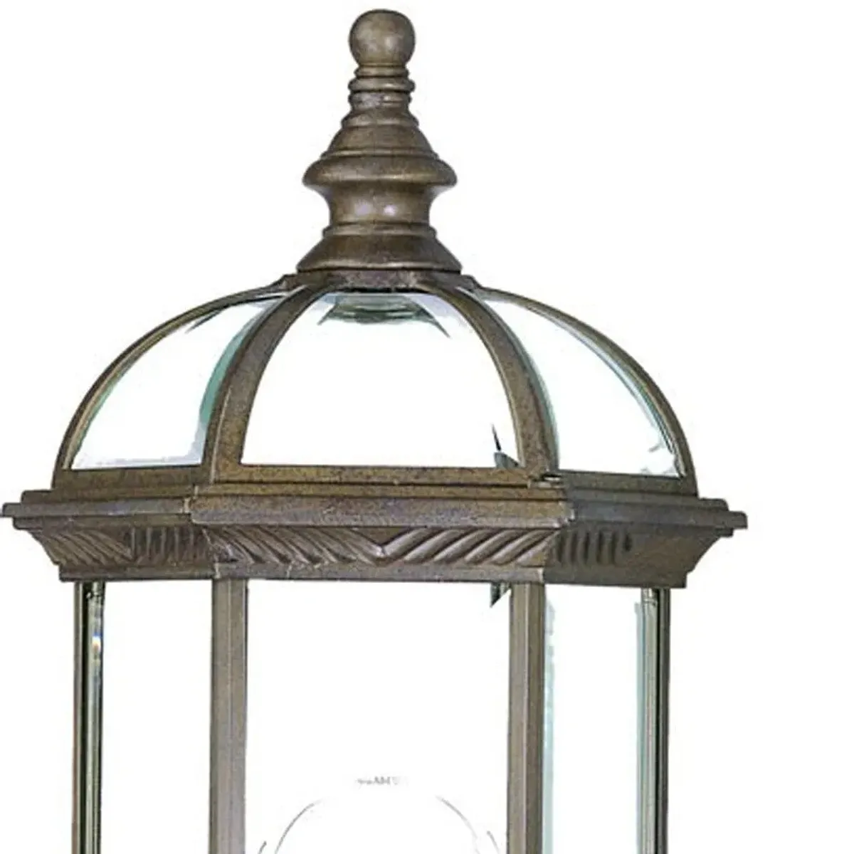 Homezia Antique Brown Cylindrical Lantern Wall Light