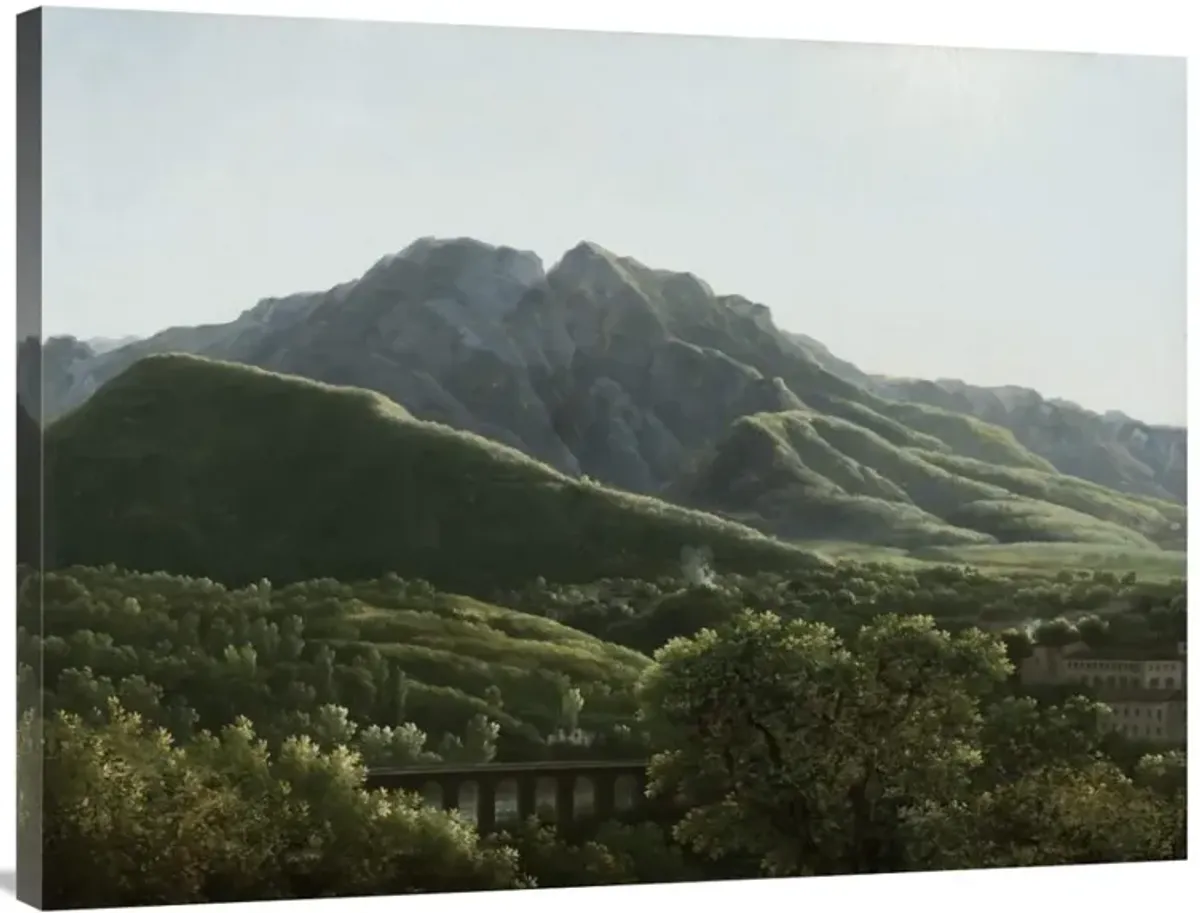 View of the Bridge and Part of the Town of Cava, Kingdom of Naples-Canvas Art-40x30
