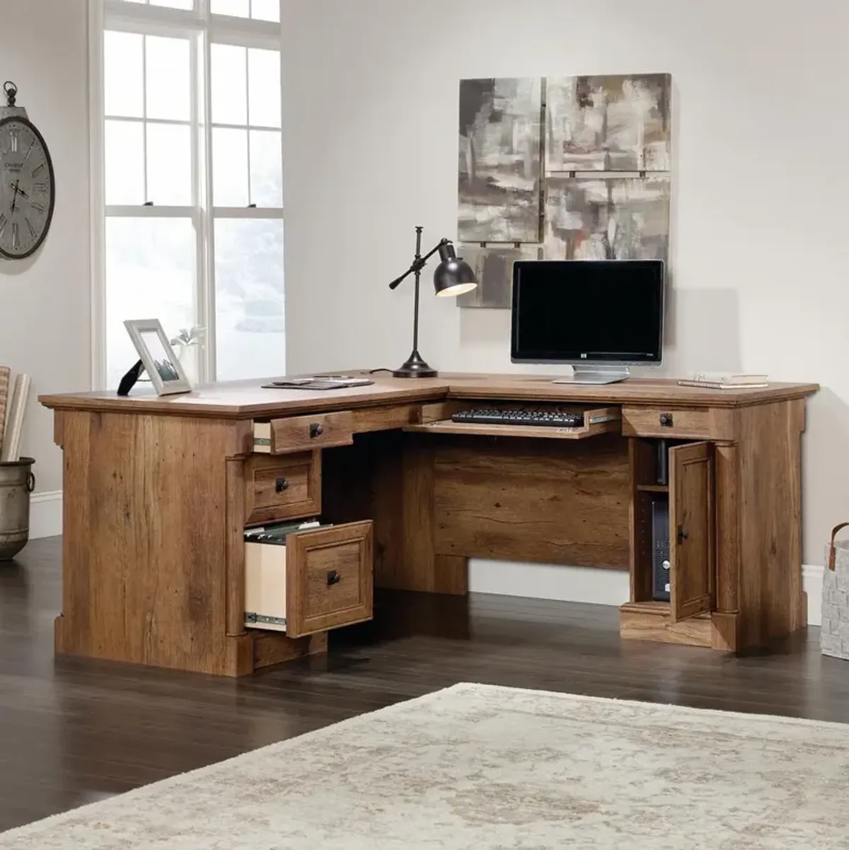 Sauder Palladia L-Desk