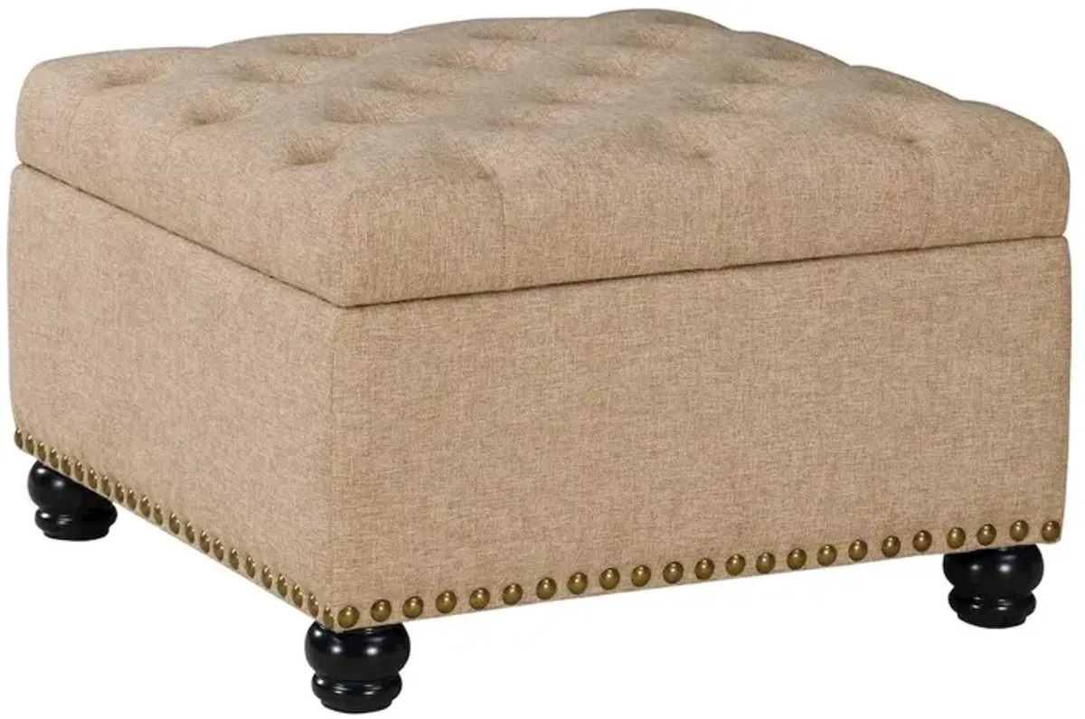 Convenience Concepts Designs4Comfort Herald Square Ottoman Coffee Table with Storage