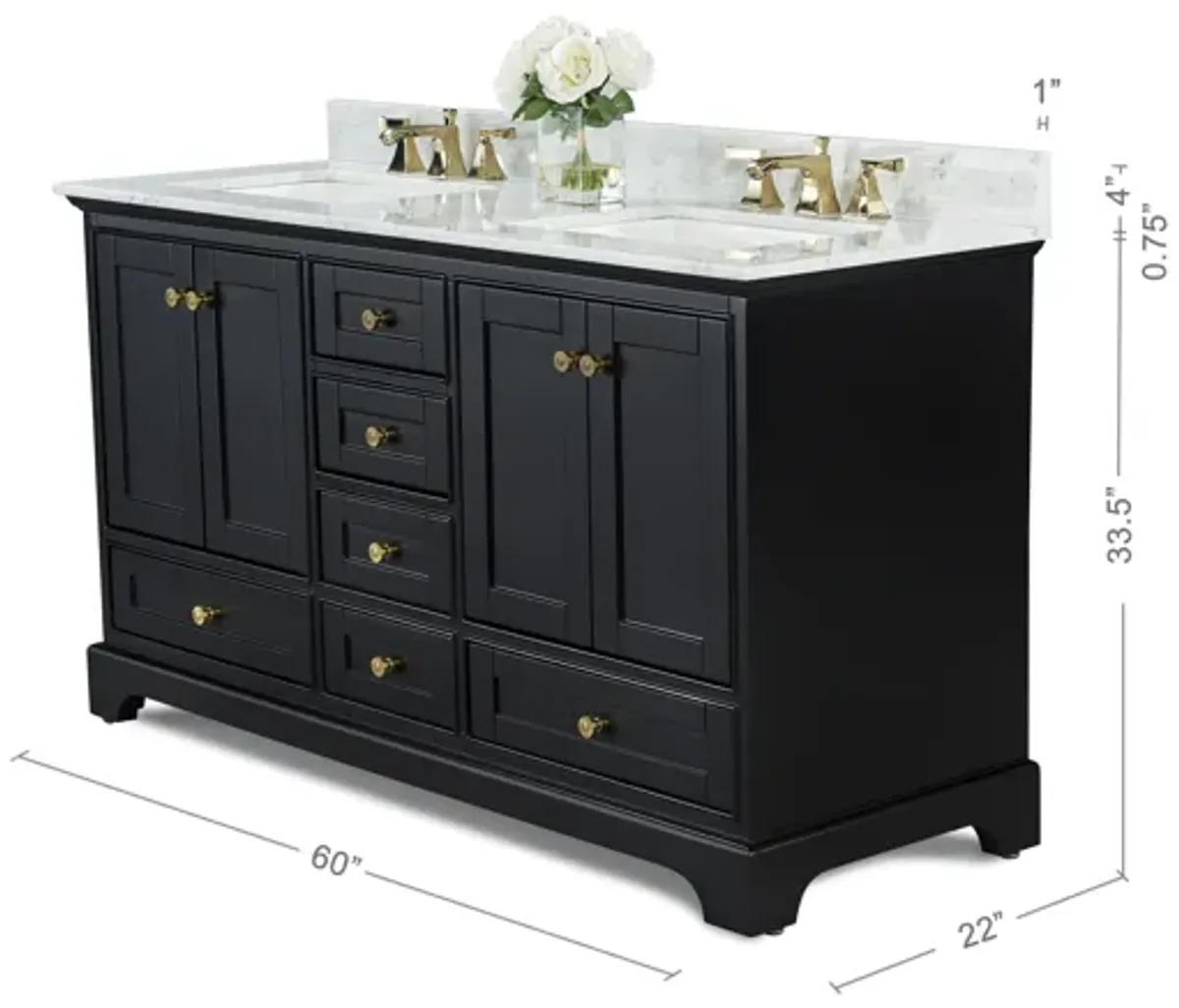 Audrey 60 in. Bath Vanity Set