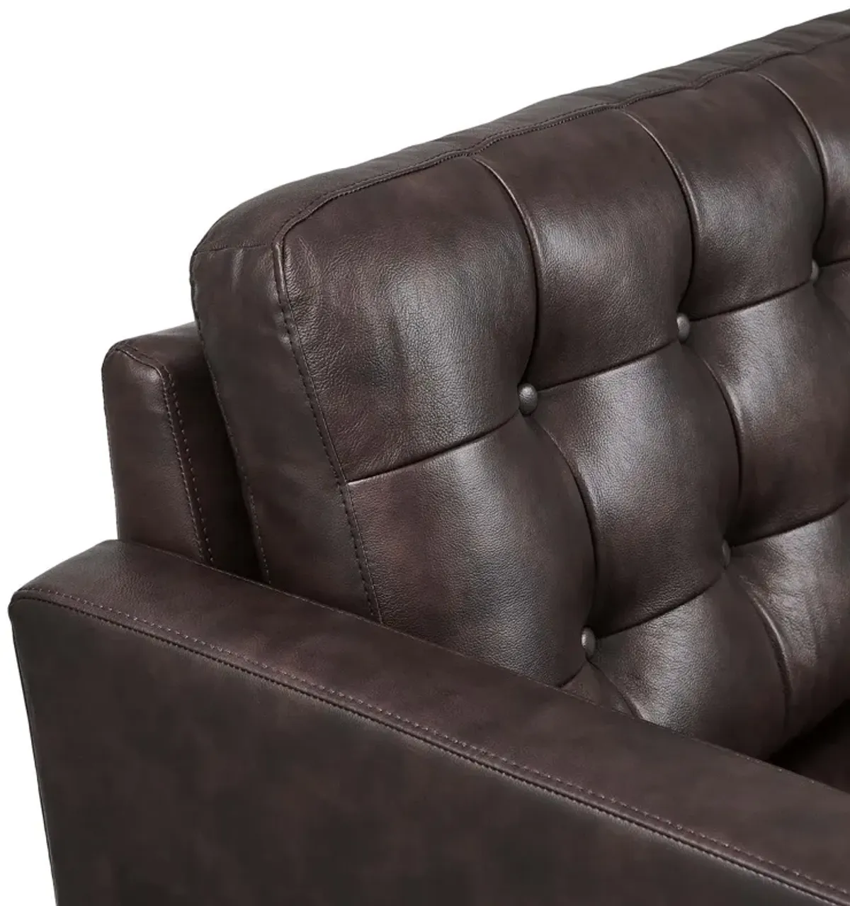 Exalt Tufted Vegan Leather Loveseat