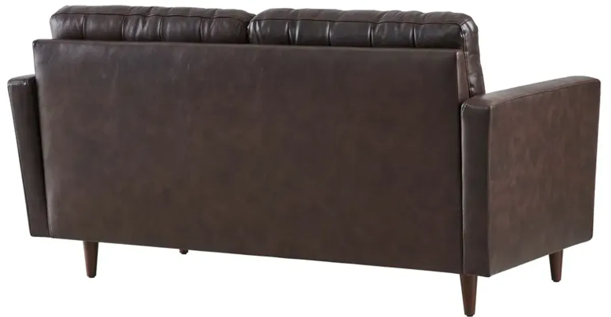 Exalt Tufted Vegan Leather Loveseat