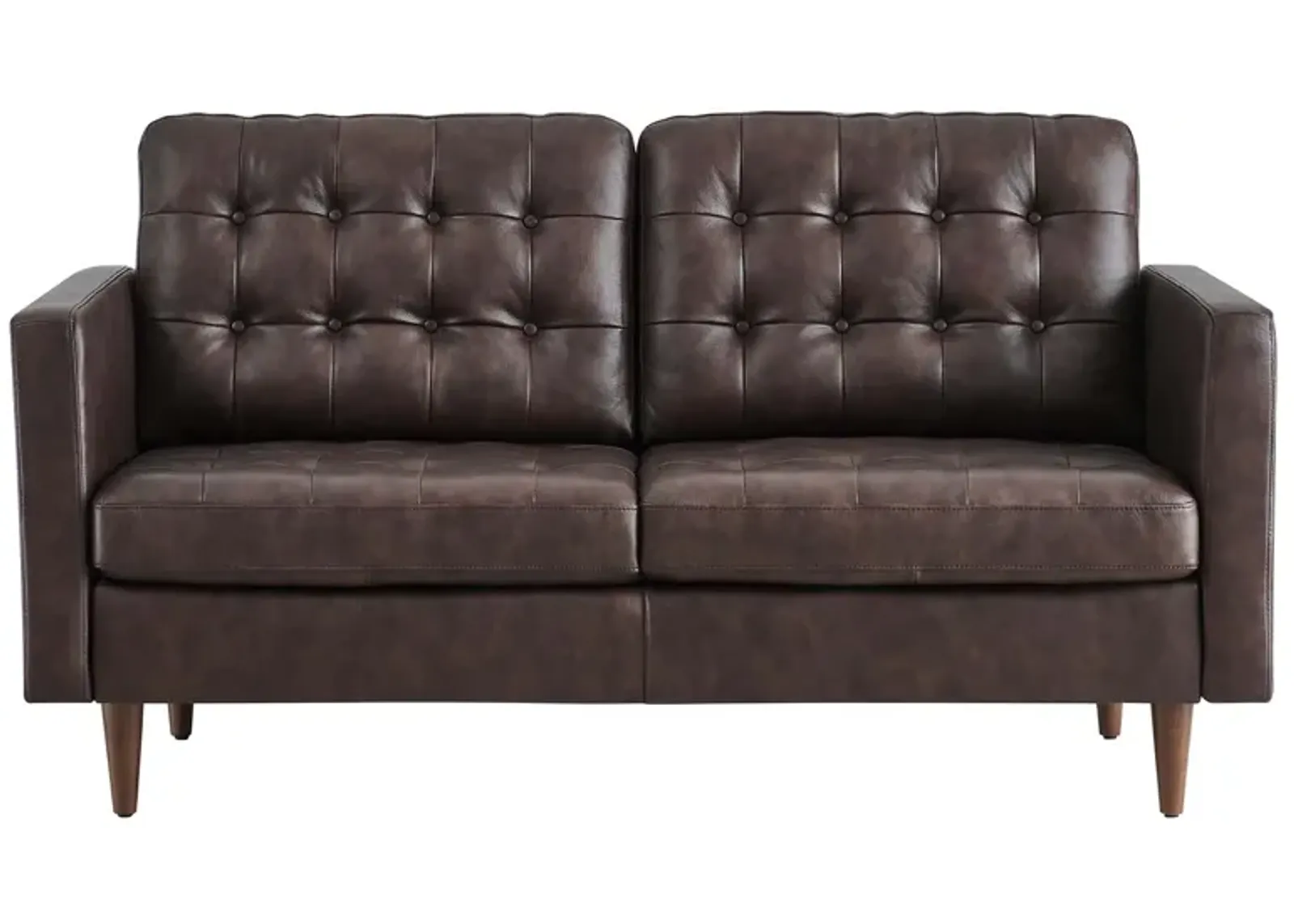 Exalt Tufted Vegan Leather Loveseat