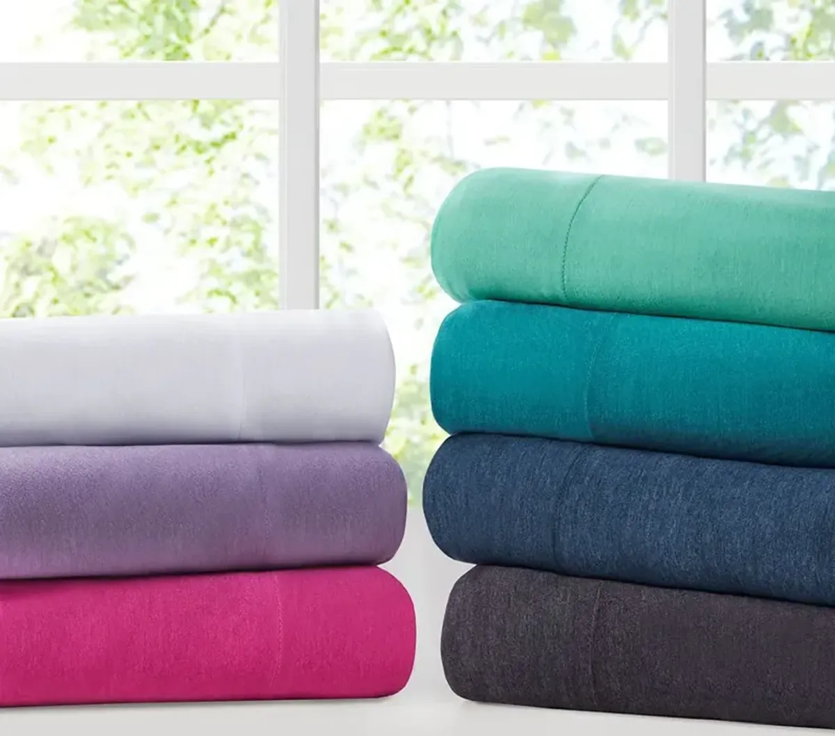 Gracie Mills Atlas All-Season Cotton Blend Jersey Knit Sheet Set