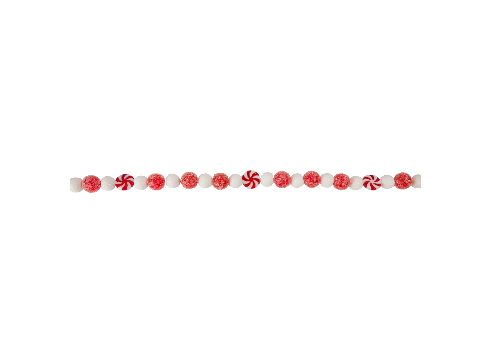 4' Red and White Peppermint Candy Christmas Garland