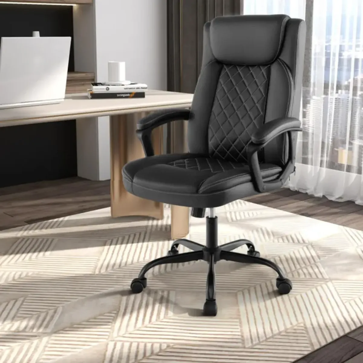 Hivvago High Back Ergonomic Executive Chair with Thick Headrest Cushion