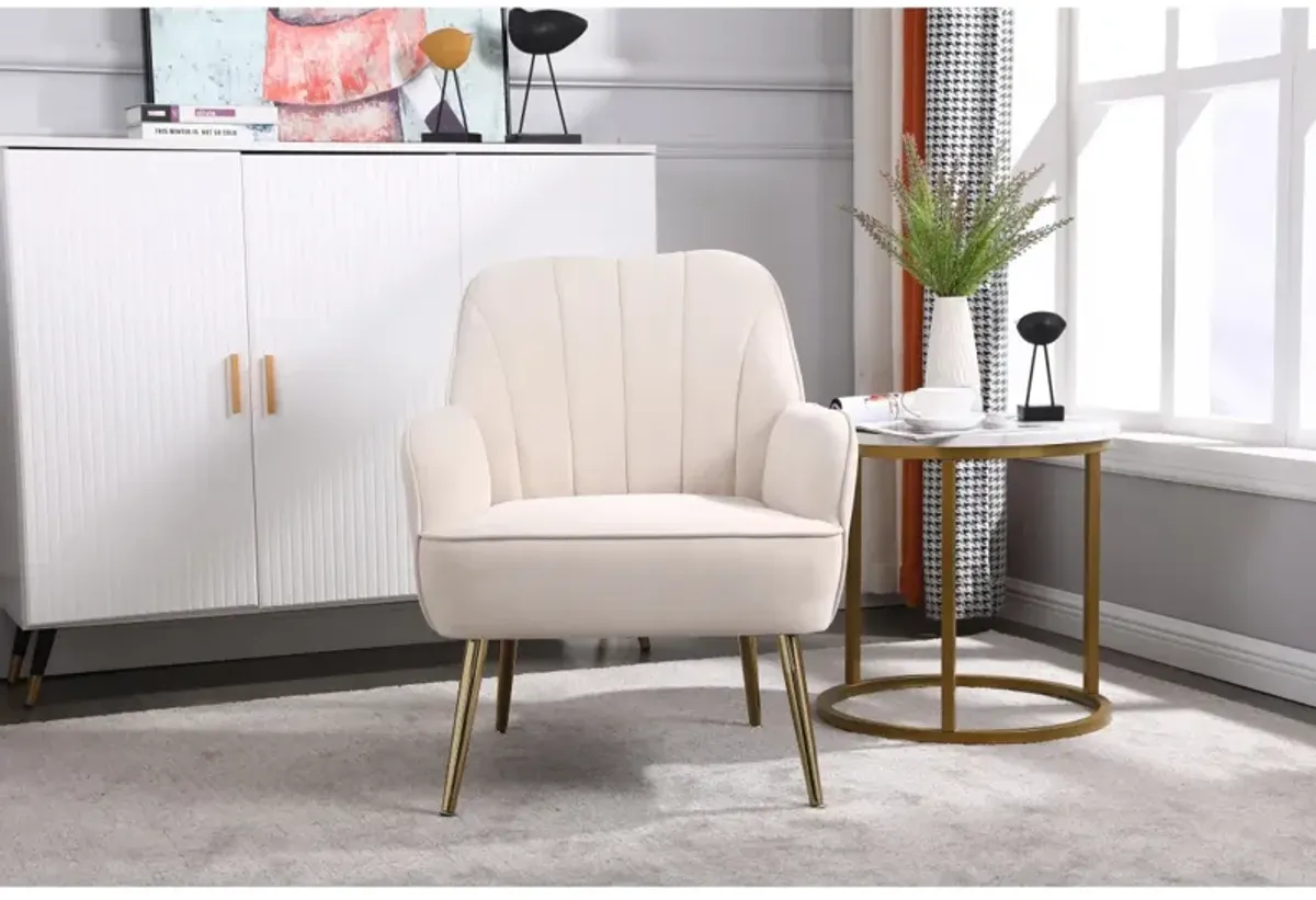 Modern Mid Century Chair Velvet Sherpa Armchair For Living Room Bedroom Office Easy Assemble