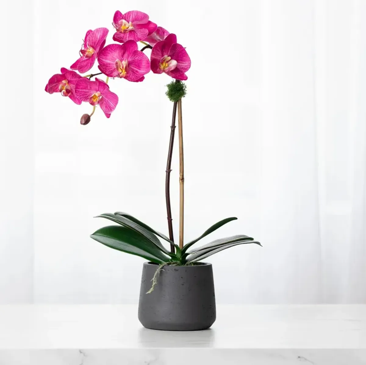 Artificial Orchid Plant - Pink Orchid- 21"