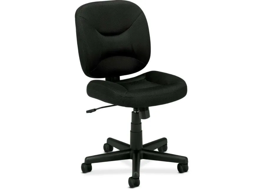 Hivvago Black Task Chair Office Chair with Padded Seat