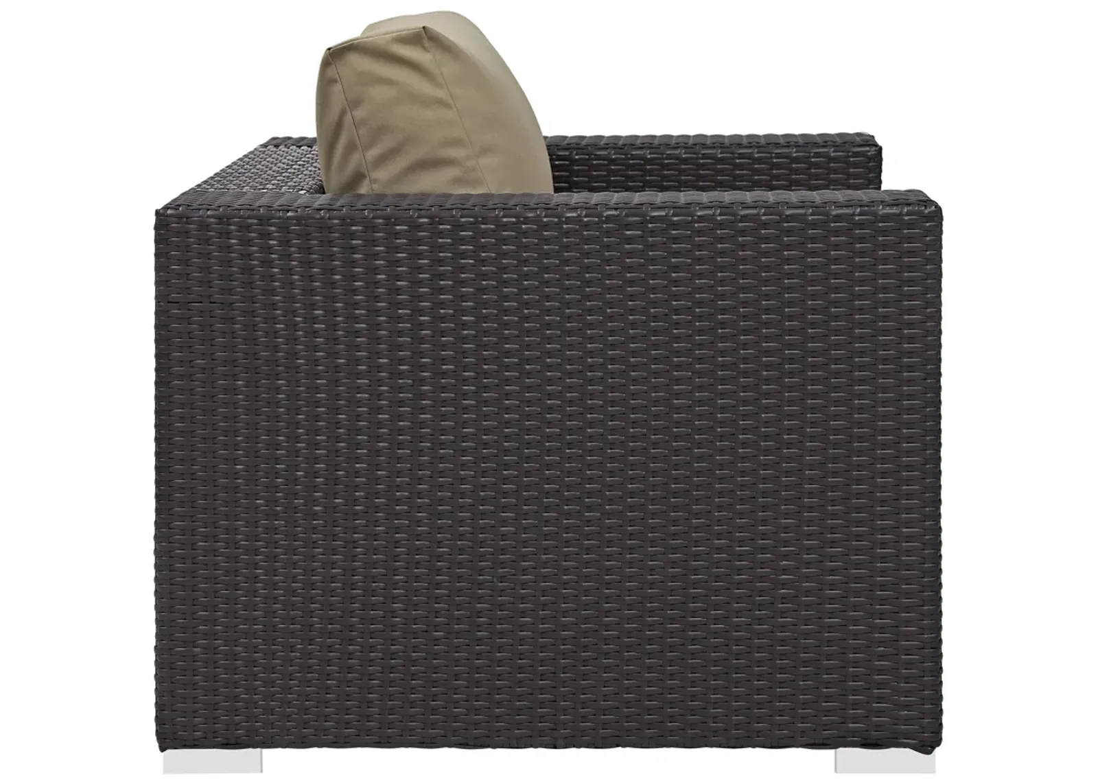 Convene Outdoor Patio Armchair - Espresso Mocha