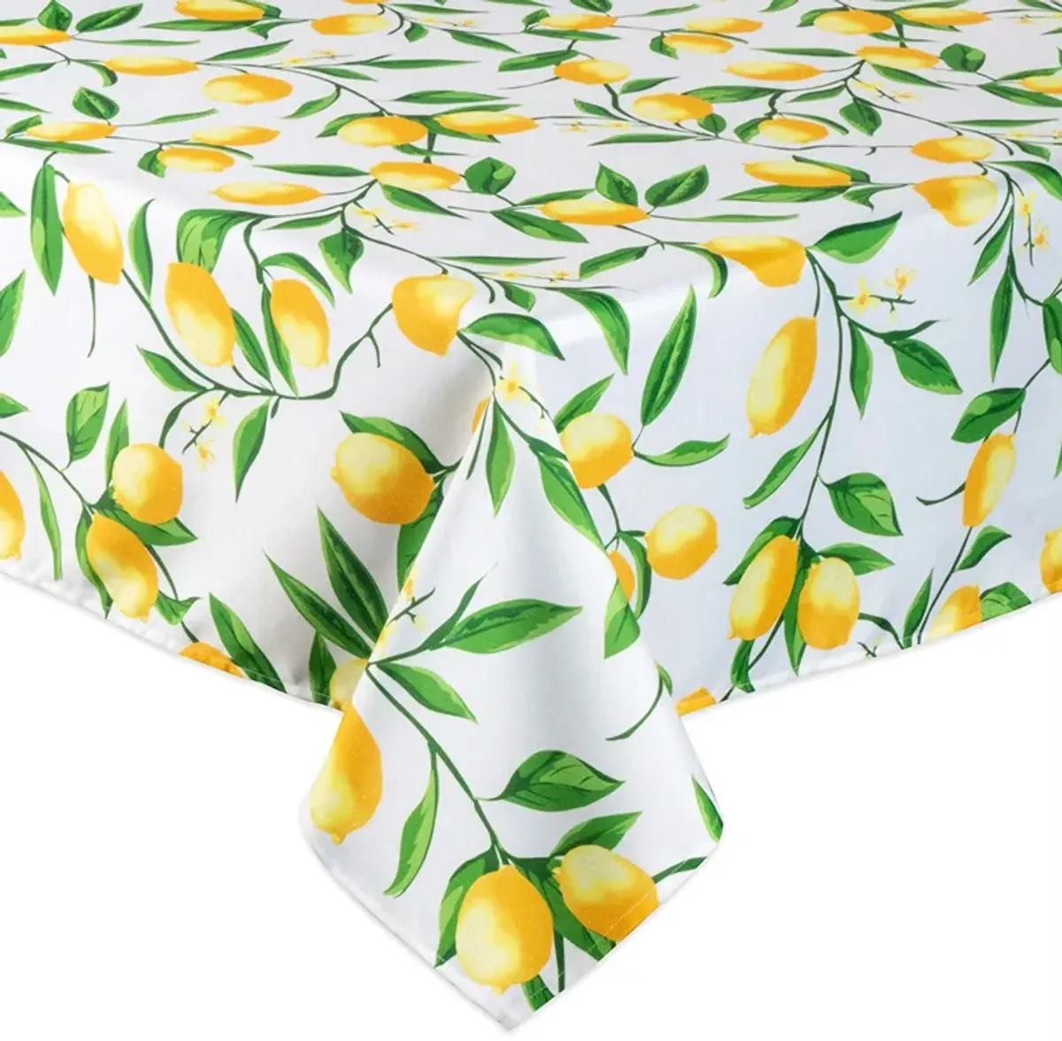 120" Outdoor Tablecloth with Lemon Bliss Print Design