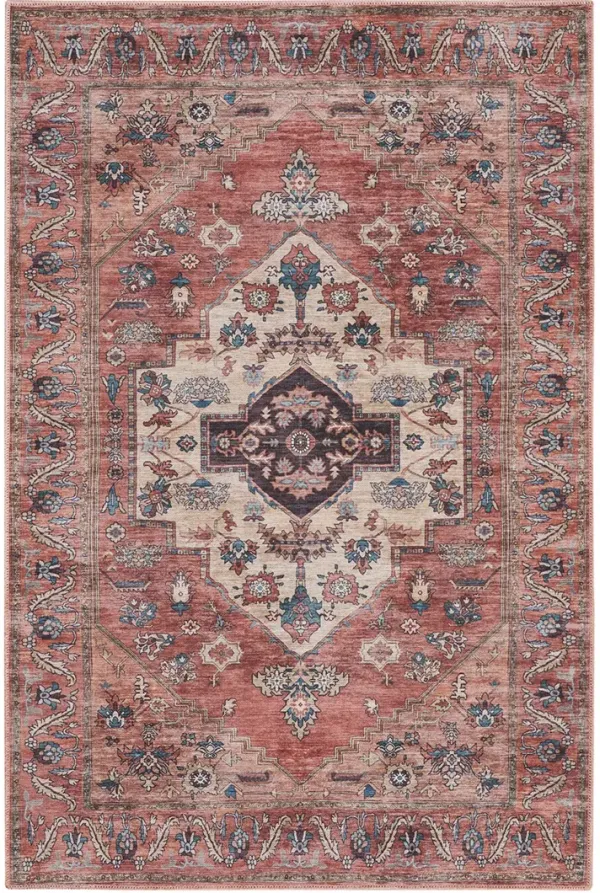 Grand Washables GRW03 Rust/Multicolor 4' x 6' Rug