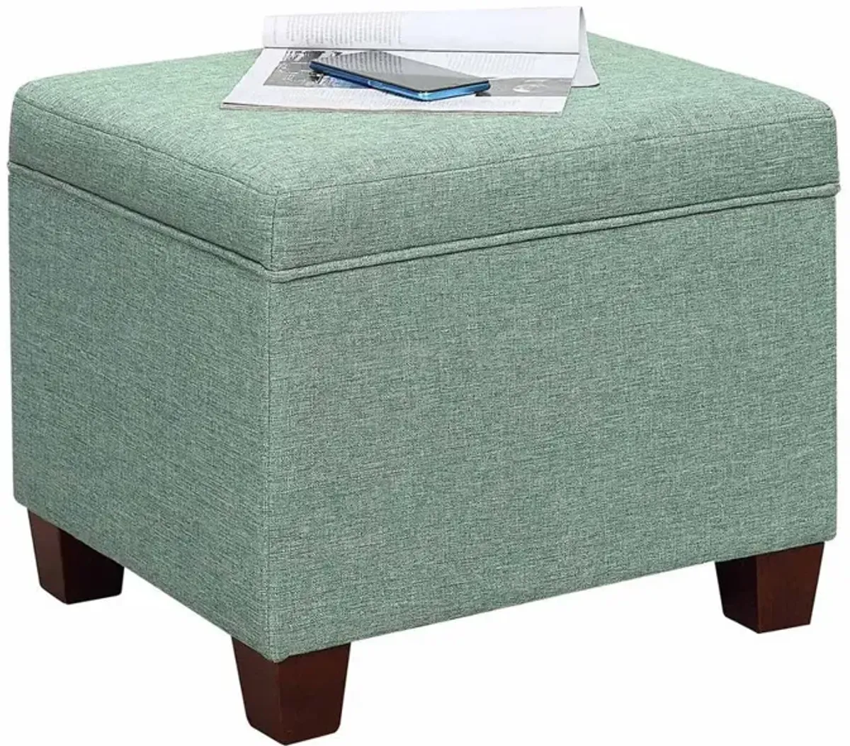 Convenience Concepts Madison Storage Ottoman, Green