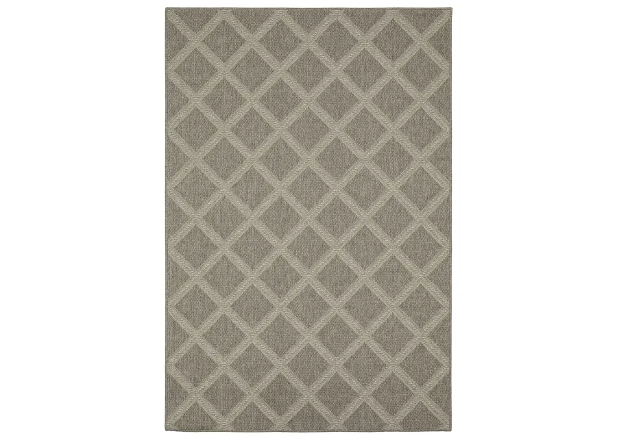 Caicos 9'10" x 12'10" Grey Rug