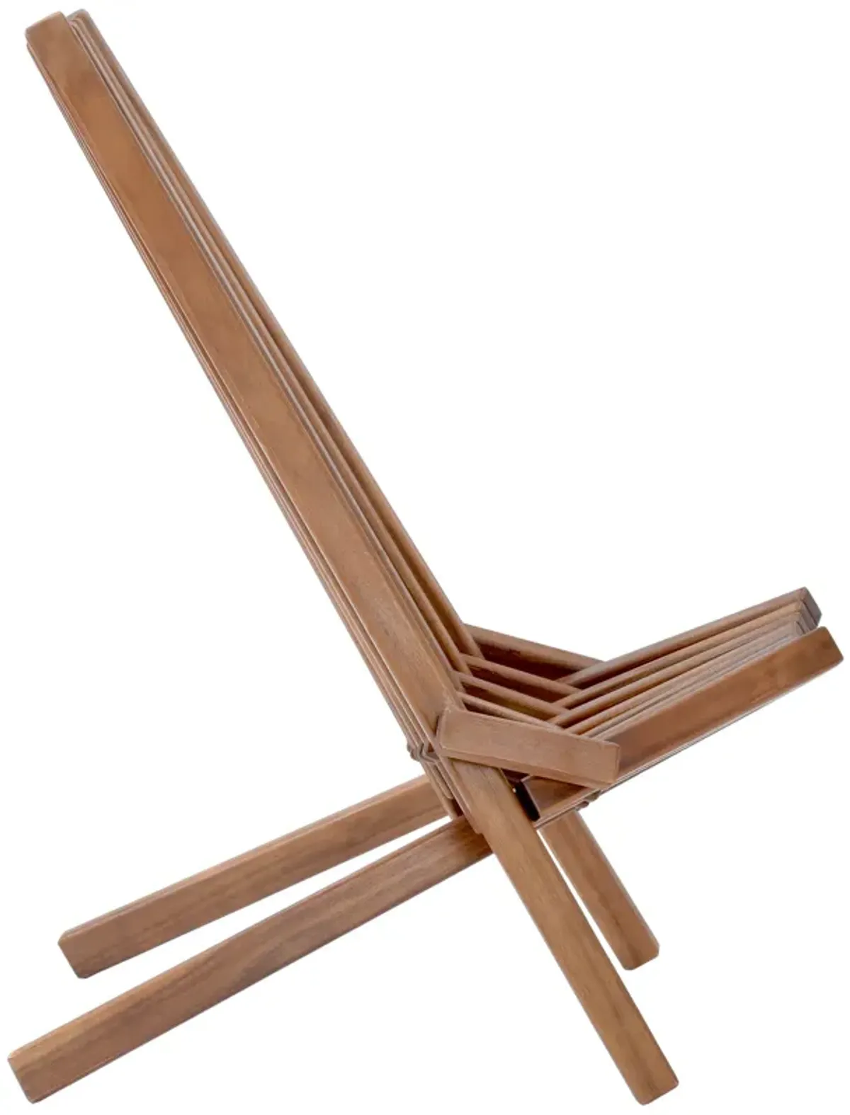 Folding wood chair