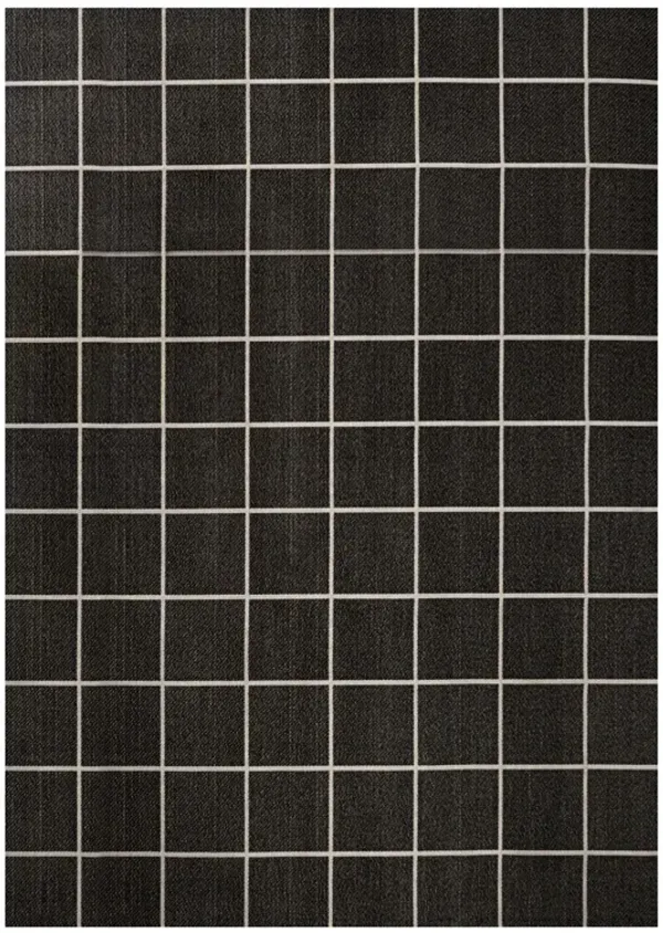 Grid Modern Squares Indoor/Outdoor Area Rug