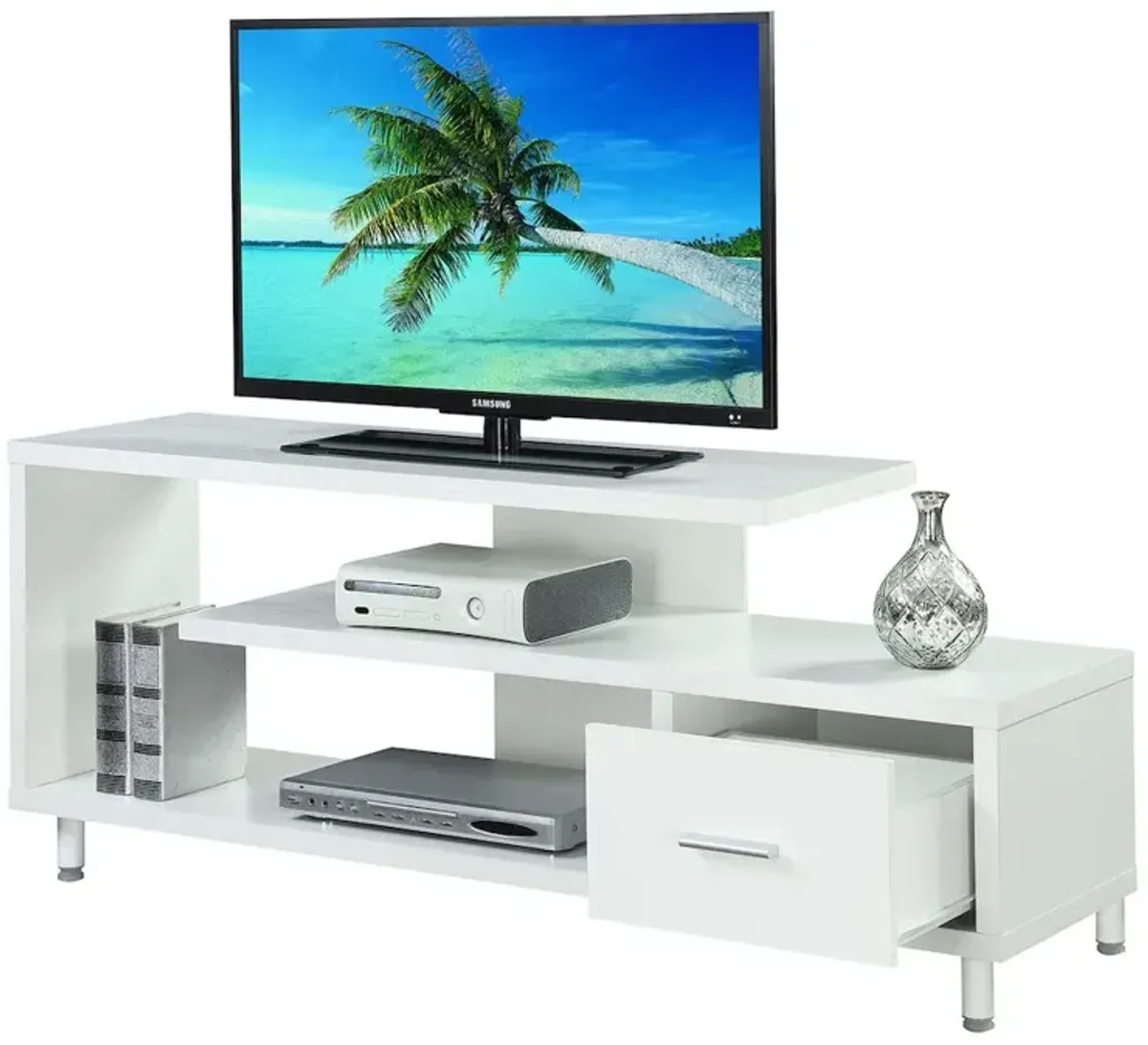 Convience Concept, Inc. Seal II 1 Drawer TV Stand with Shelves for TVs up to 65 Inches