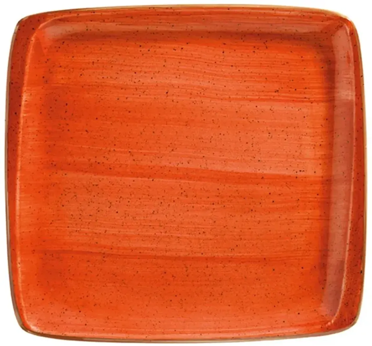 Terracota 10.5" x 10" Square Terracotta Porcelain Plate