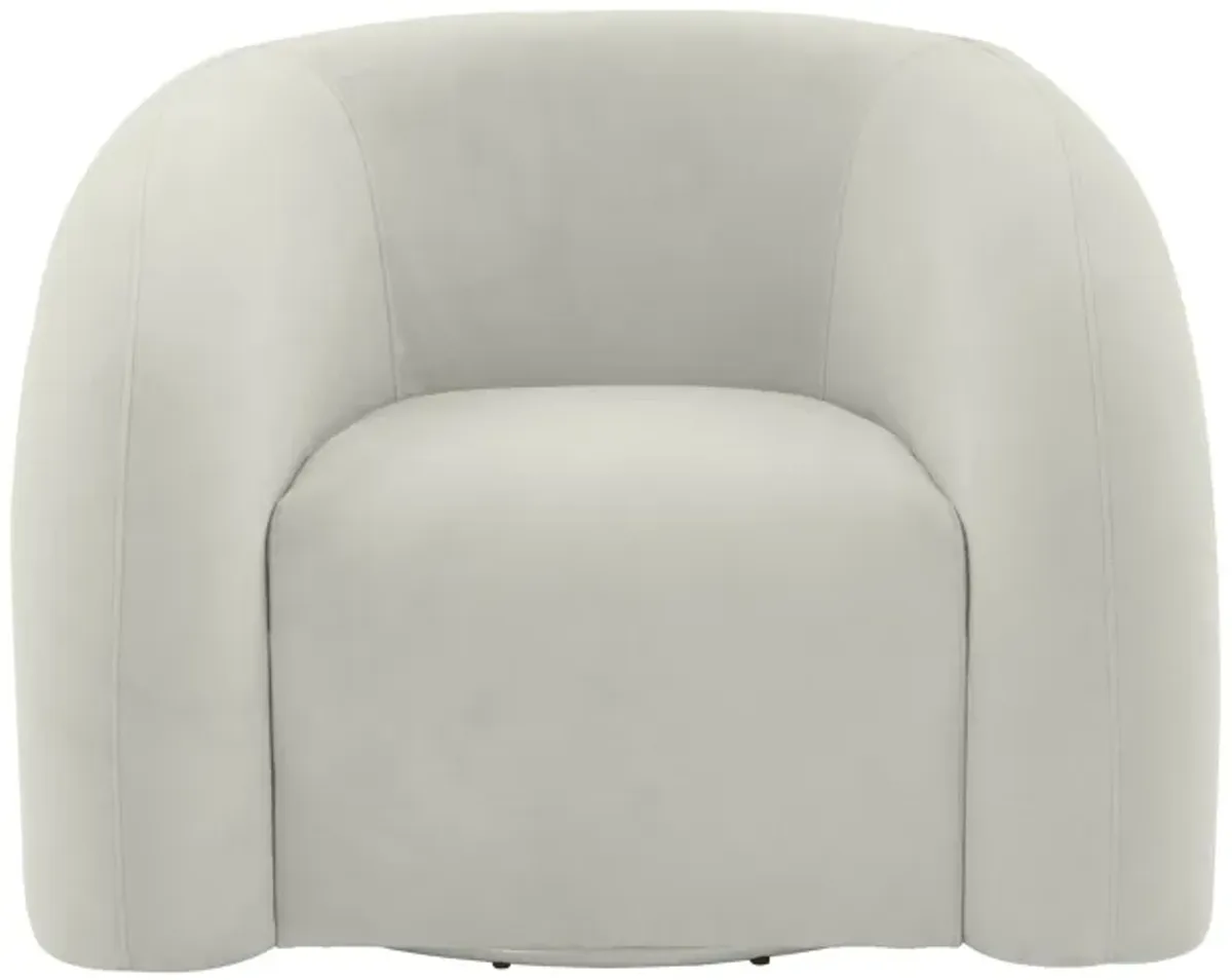 Slipper Vegan Shearling Swivel Chair