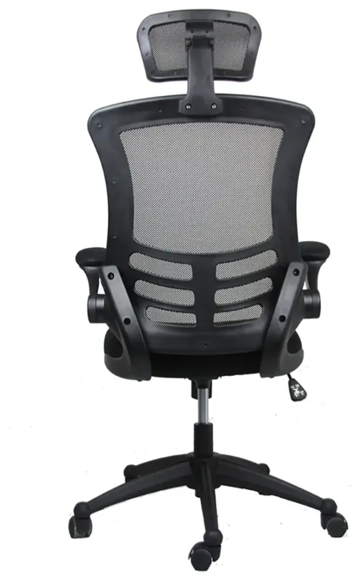 Modern High-Back Mesh Executive Office Chair With Headrest And Flip-Up Arms