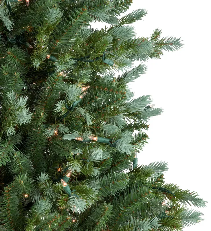 6' Pre-Lit Blue Spruce Artificial Christmas Tree  Clear Lights