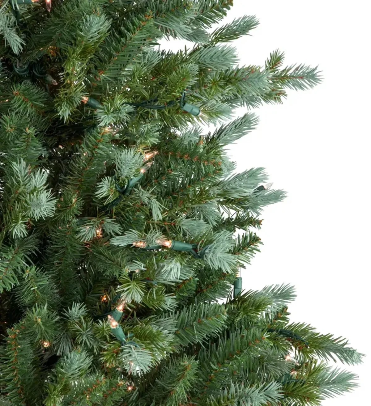 6' Pre-Lit Blue Spruce Artificial Christmas Tree  Clear Lights