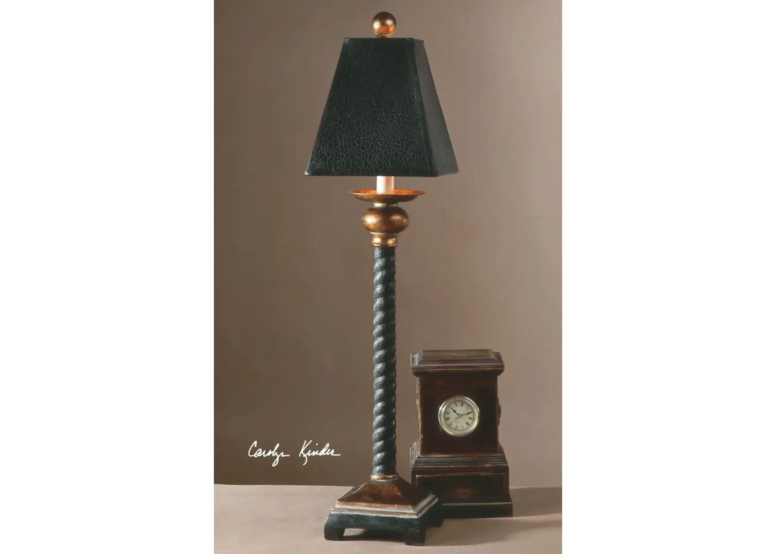 Uttermost Bellcord Black Buffet Lamp