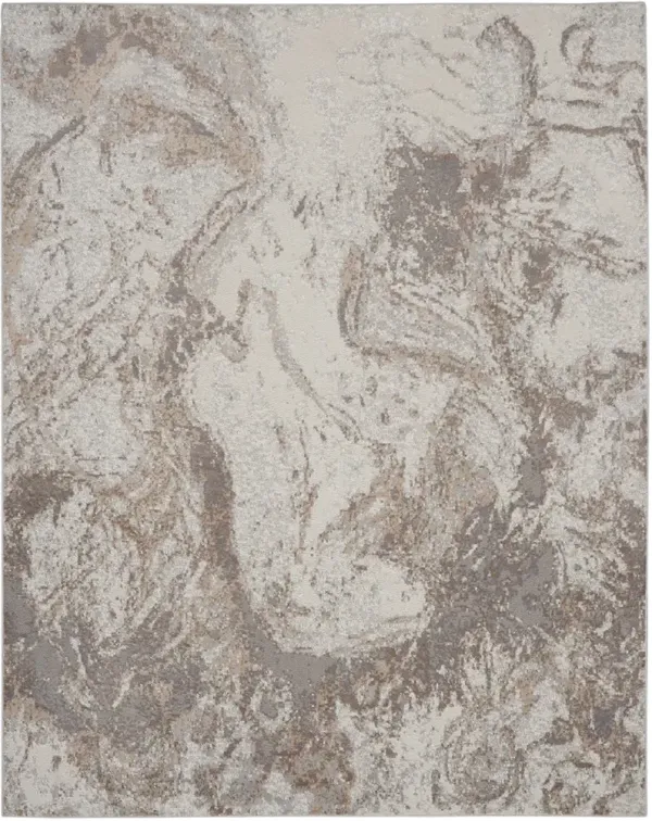 Elation ETN02 Ivory/Gray 9' x 12' Rug