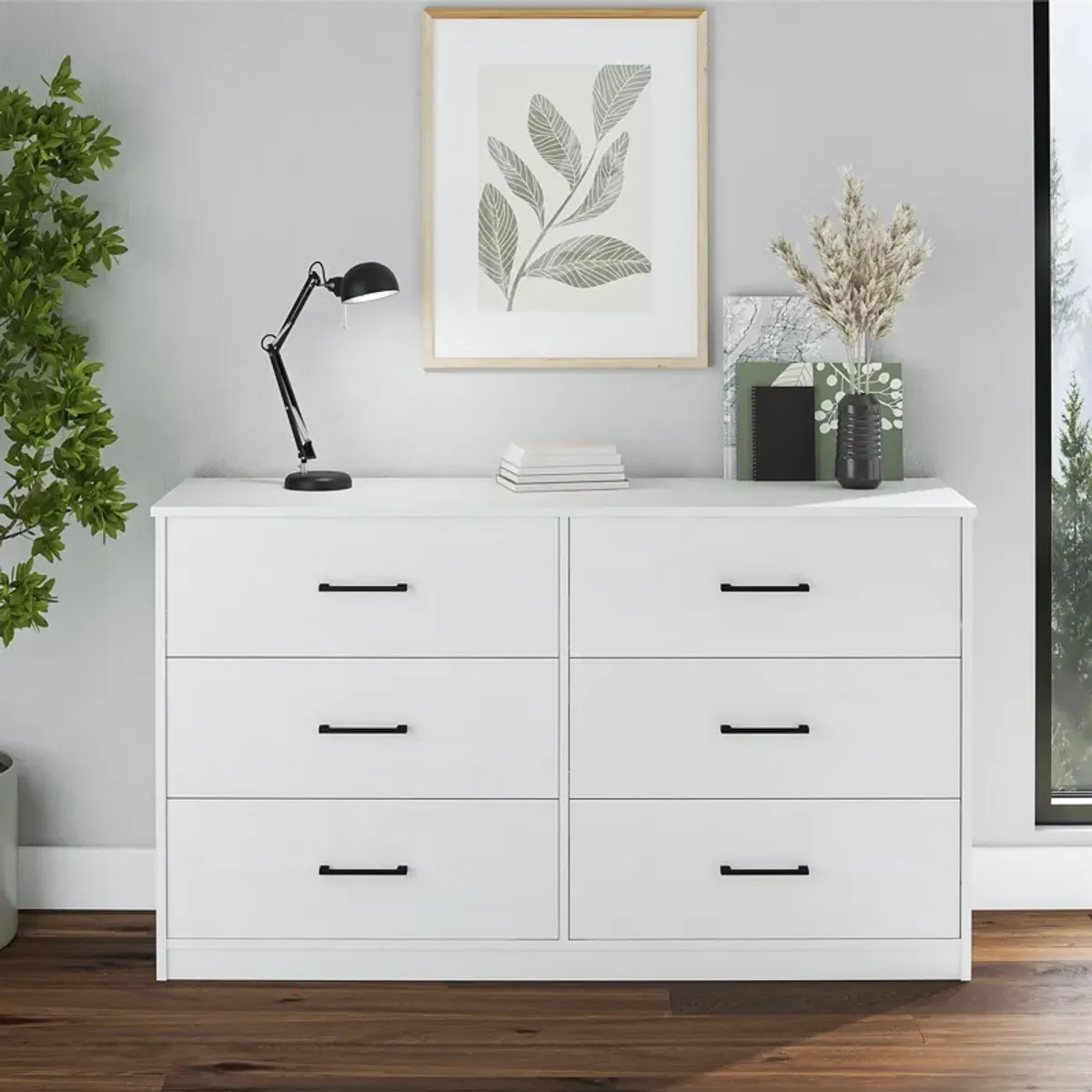 BrEZ Build Pearce Wide 6 Drawer Dresser