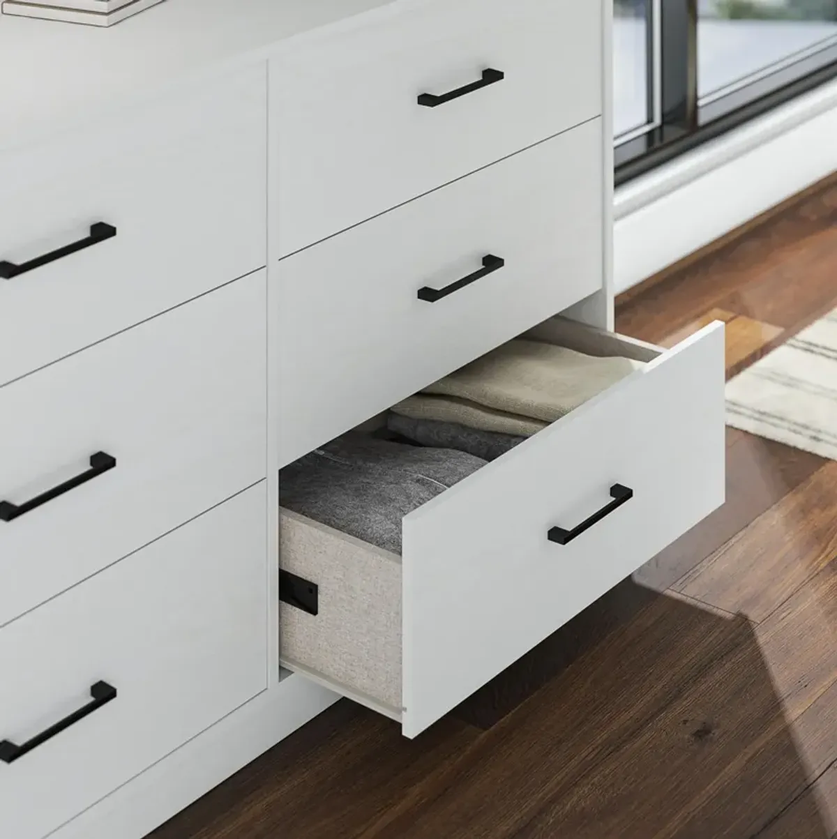 BrEZ Build Pearce Wide 6 Drawer Dresser