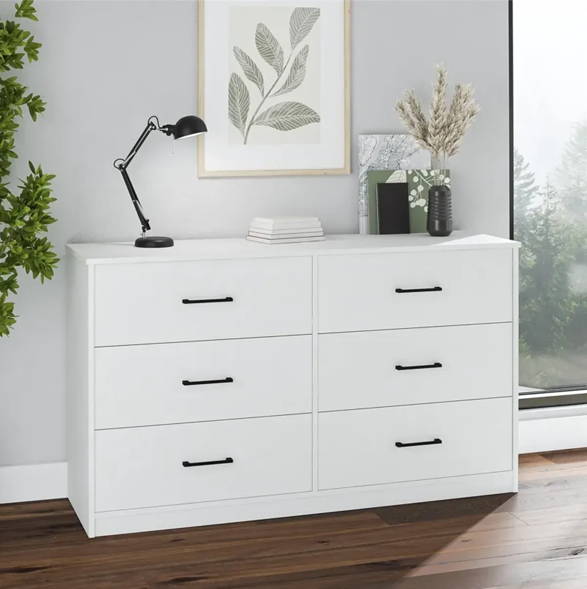 BrEZ Build Pearce Wide 6 Drawer Dresser