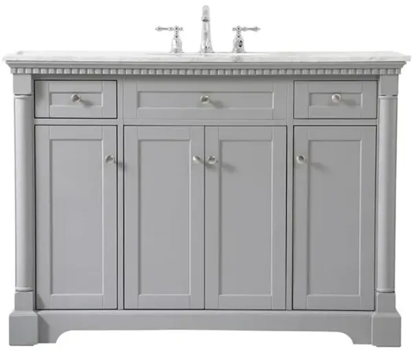 Elegant Kitchen and Bath 48 inch Single bathroom vanity in  Grey