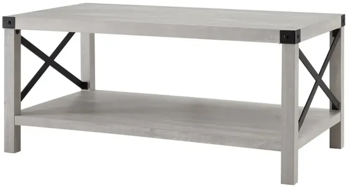 Belen Kox Urban Industrial X-Shaped Coffee Table, Belen Kox