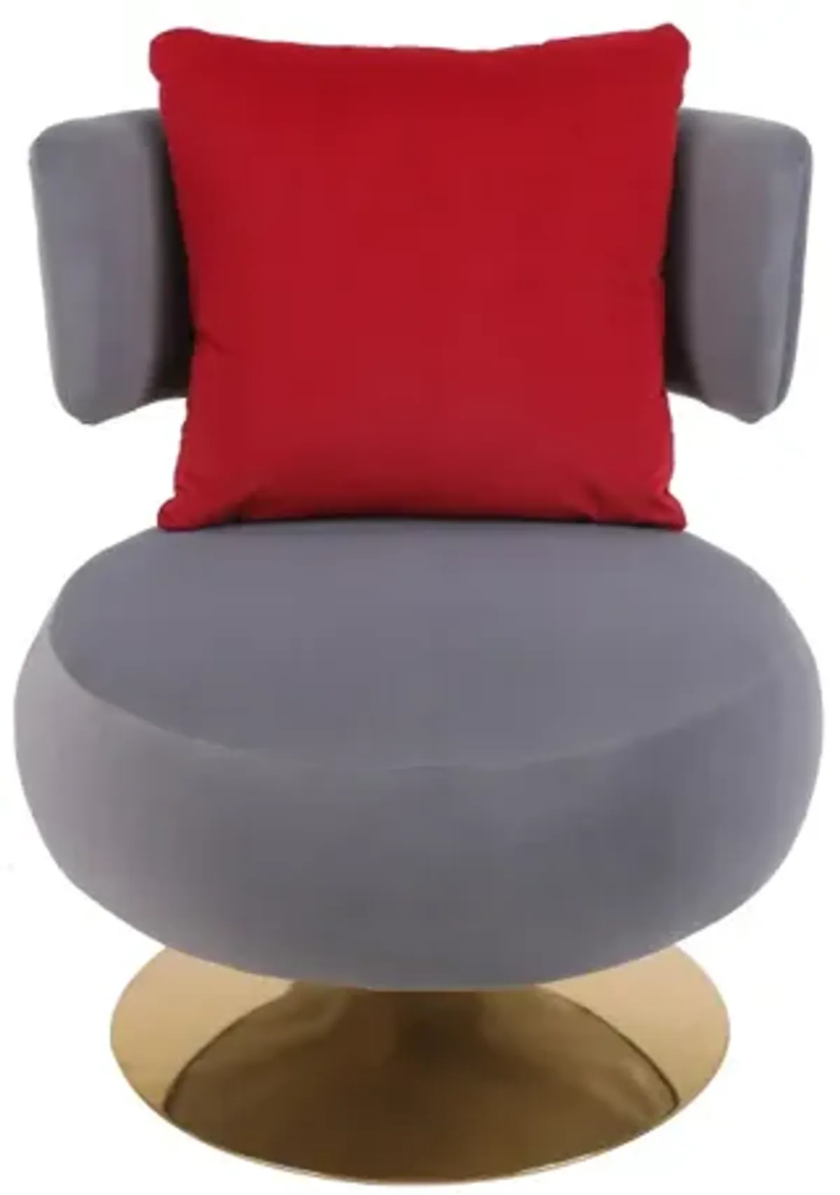 Swivel Accent Chair Armchair, Round Barrel Chair In Fabric For Living Room Bedroom