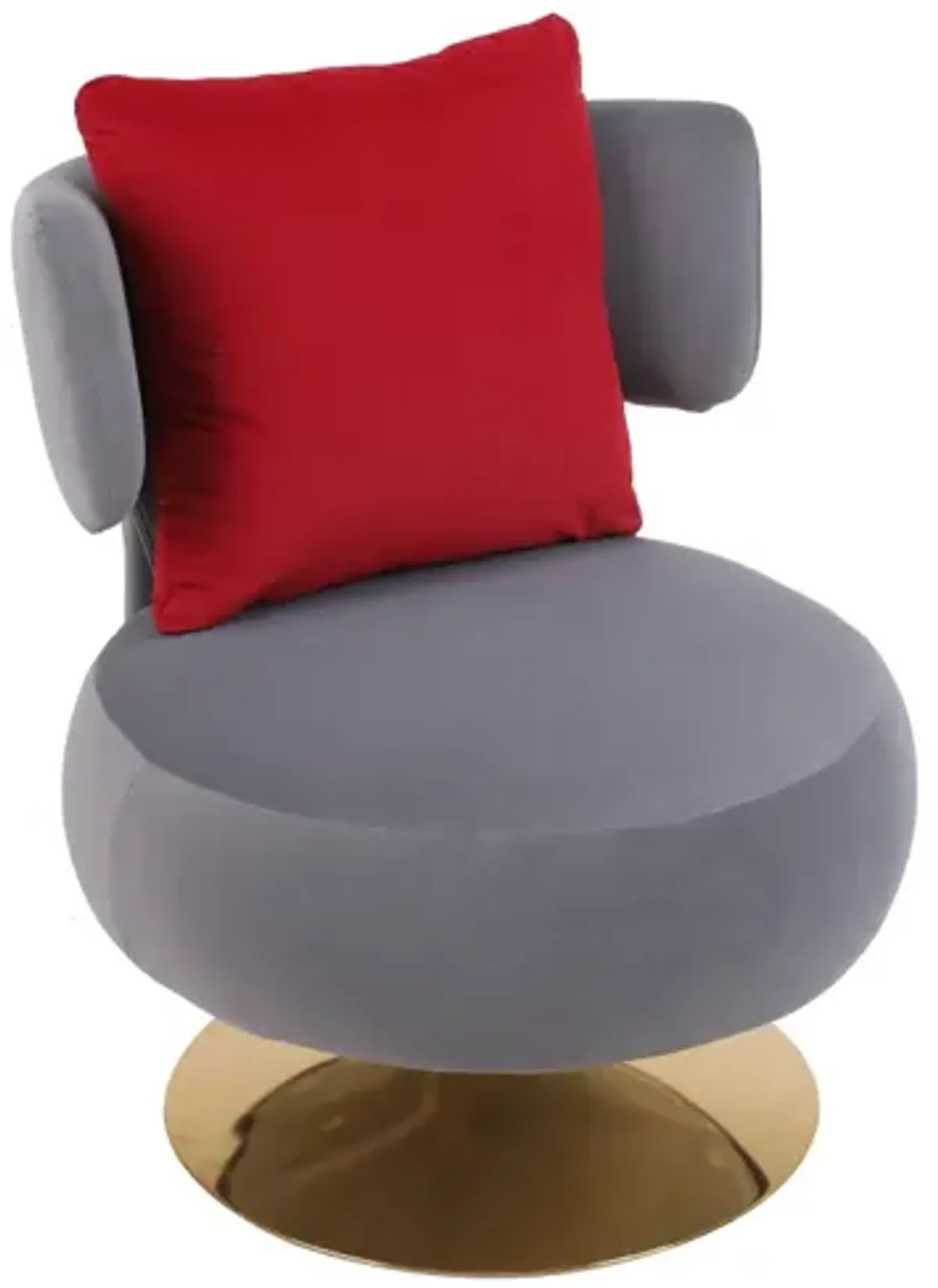 Swivel Accent Chair Armchair, Round Barrel Chair In Fabric For Living Room Bedroom